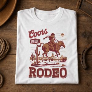 T shirt Coors Banquet Rodeo